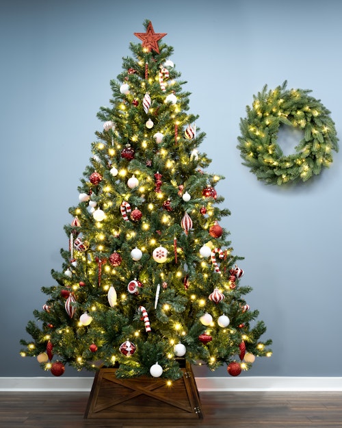 6ft Pre-lit Arbor Vitae Fir Tree