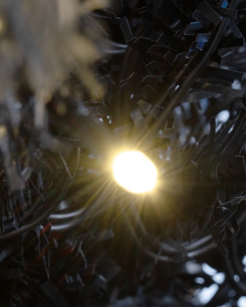 The Pre-lit 6ft Black Italian Pencilimo Tree