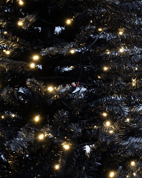 The Pre-lit 6ft Black Italian Pencilimo Tree