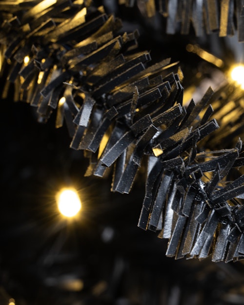 The Pre-lit 6ft Black Italian Pencilimo Tree