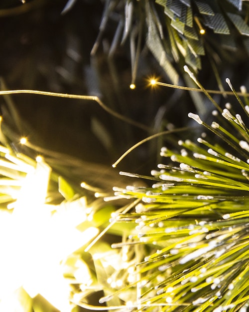 The 6ft Frosted LED Pine Fibre Optic Tree