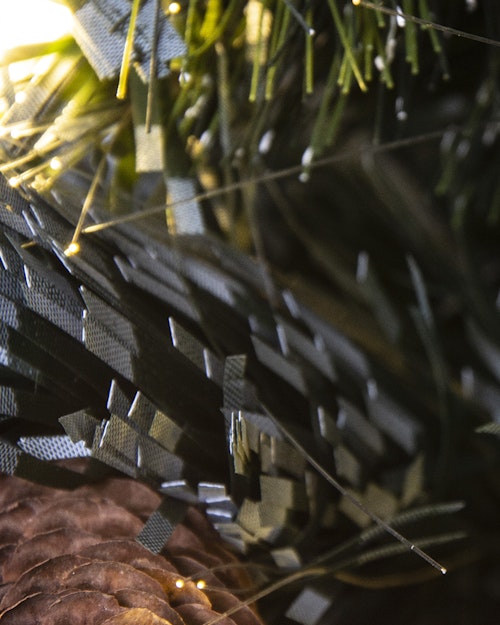 The 6ft Frosted LED Pine Fibre Optic Tree