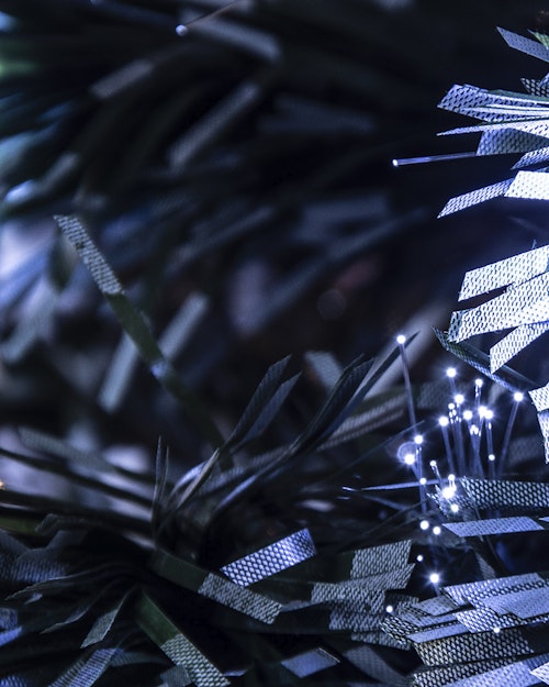 The 6ft Snowy LED Frosted Pine Fibre Optic Tree