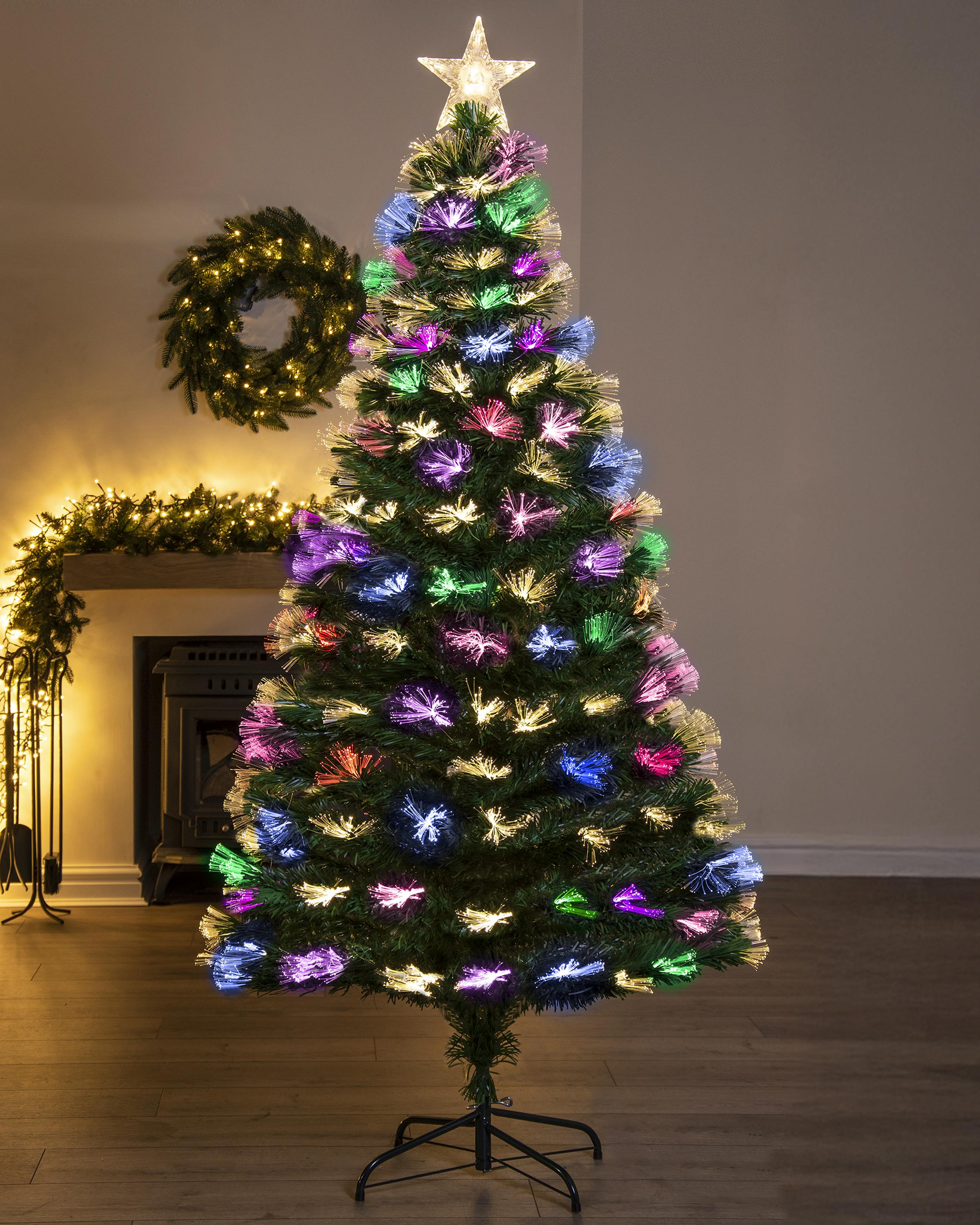 The 6ft Vesuvius Fir Fibre Optic Christmas Tree