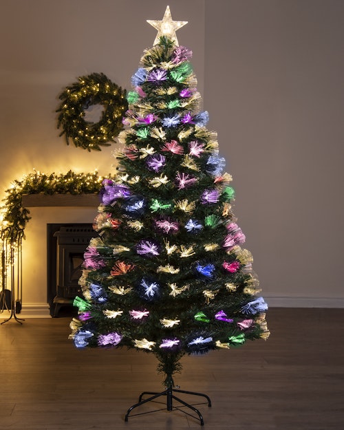 The 6ft Vesuvius Fir Fibre Optic Christmas Tree
